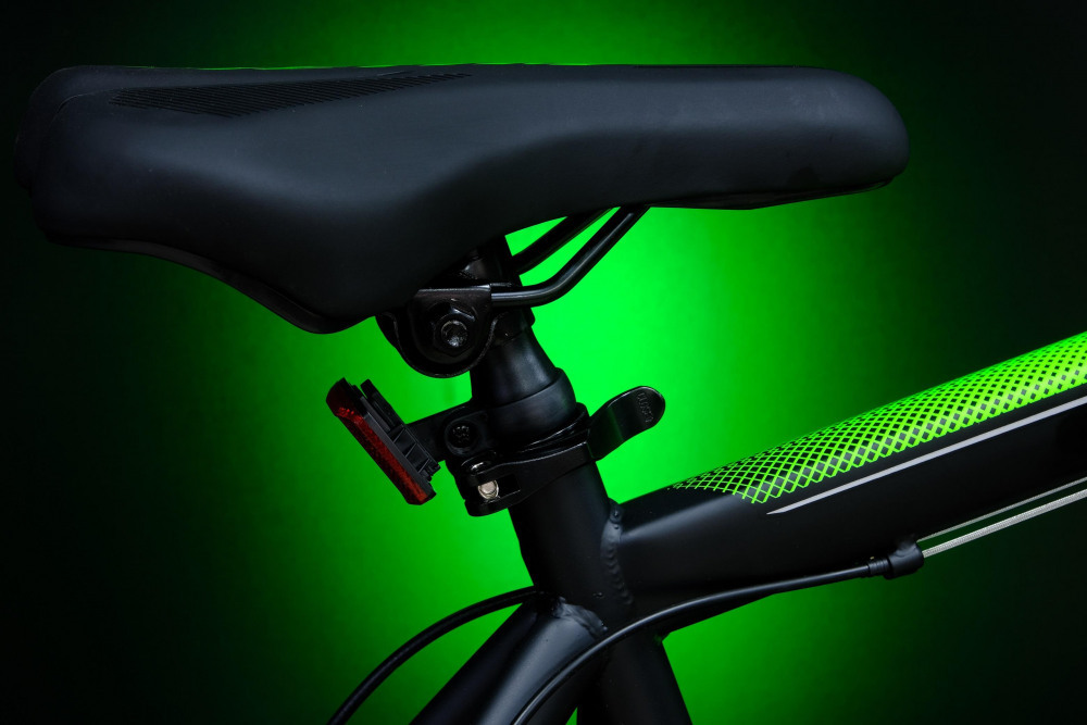 HEAM ALPHA 27,5 Prom Матовый Чёрный/Зелёный рама 17 (на рост 155-173)