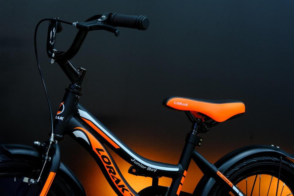 Lorak Junior 16 Boy Матовый Чёрный/Оранжевый
