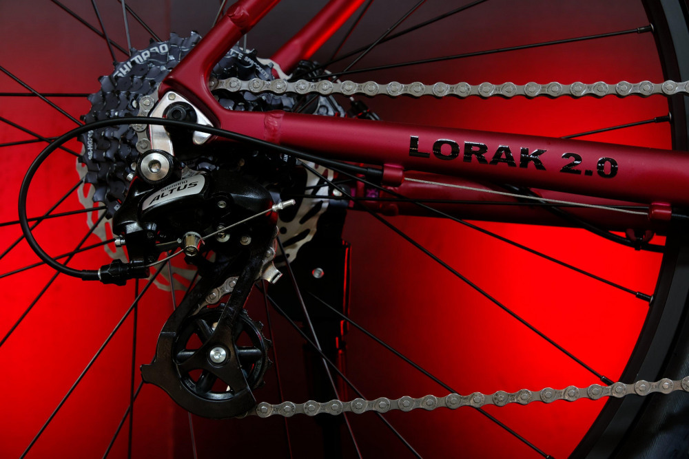 LORAK 2.0 8 sp Матовый Чёрный/Красный 21р (на рост 183-190)