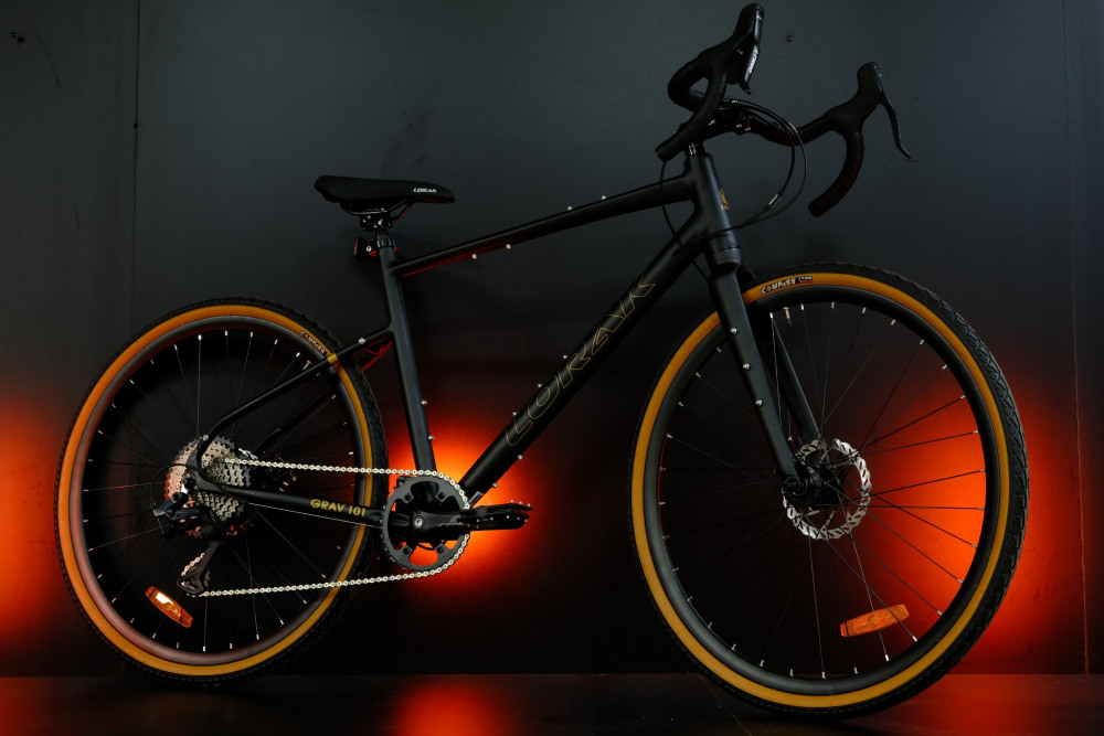 LORAK Grav 101 550mm Матовый Чёрный/Коричневый